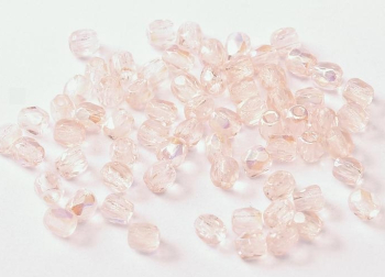 3 mm Glasschliffperlen Rosaline AB