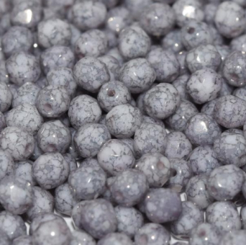 4 mm Glasschliffperlen Teracota Blue-Grey