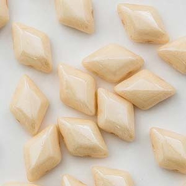 GemDuos - 5x8 mm - Beige Luster - 25 Stück