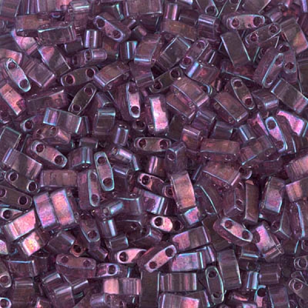 Miyuki Half Tila Beads - Light Amethyst Gold Luster