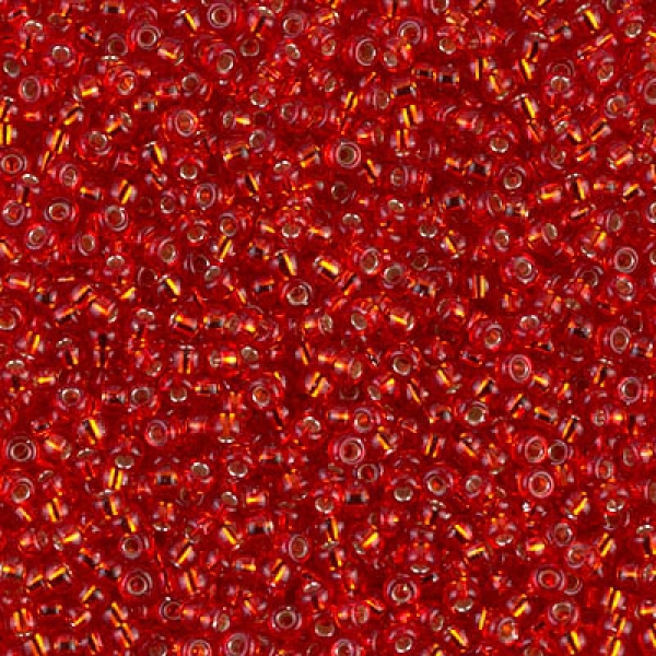 Miyuki Rocailles 11/0 - Farbe:010 - S/L Flame Red 15g