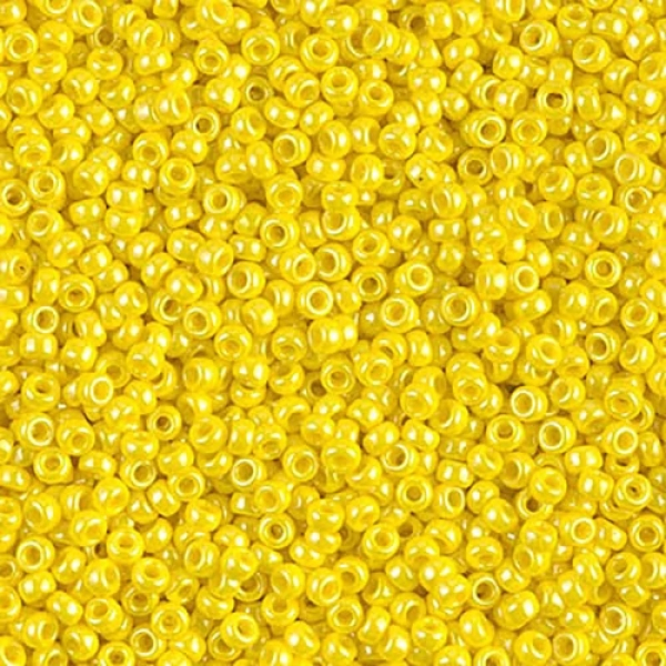 Miyuki Rocailles 11/0 - Farbe:422 - Op. Yellow Luster