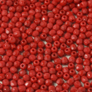 3 mm Glasschliffperlen Opaque Red
