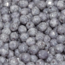 4 mm Glasschliffperlen Teracota Blue-Grey