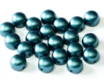 2-Hole-Cabochons 6mm Pastel Petrol