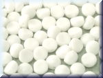 2-Hole-Cabochons 6mm Chalk White