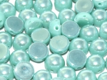 2-Hole-Cabochons 6mm Jade Full Light AB