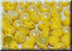 2-Hole-Cabochons 6mm Lemon Full Light AB