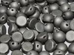 2-Hole-Cabochons 6mm Matt Full Chrome