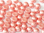 2-Hole-Cabochons 6mm Pastel Light Coral